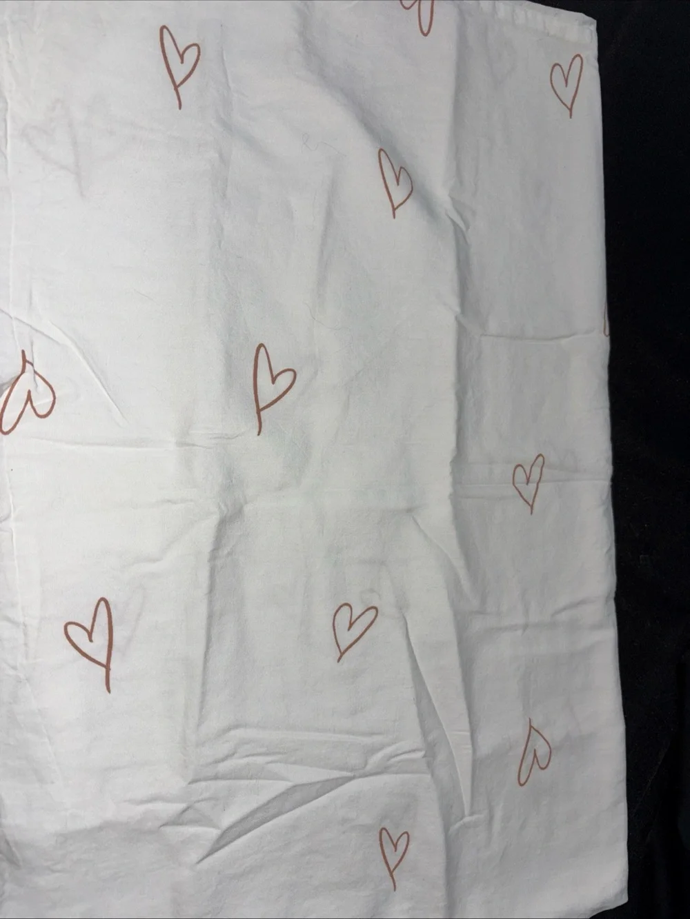 Leanne Ford for Crate&Barrel 2 pillowcases with maroon Heart Motif